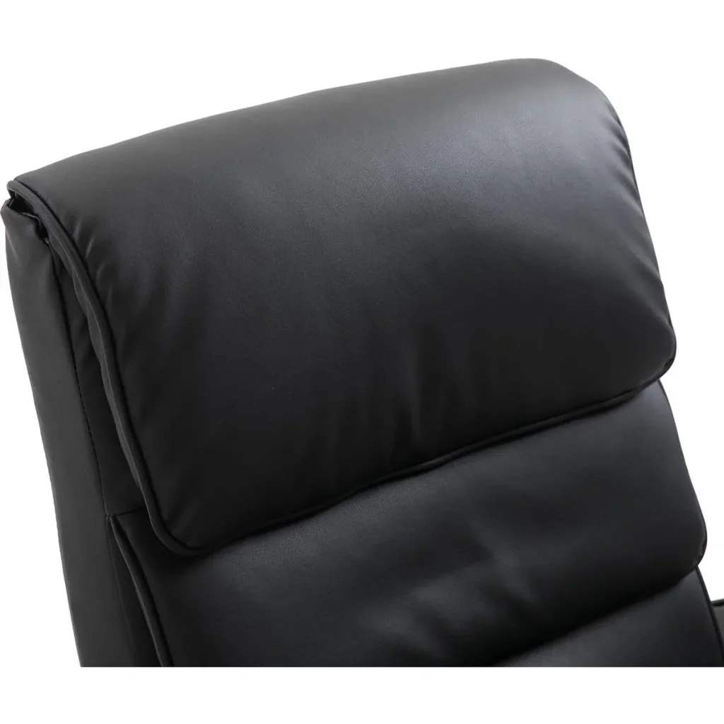 TV armchair with stool black