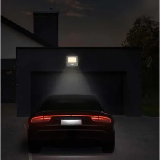 VT-128S LED Floodlight with Sensor - 20 W - 1510 Lm - 3000K - White