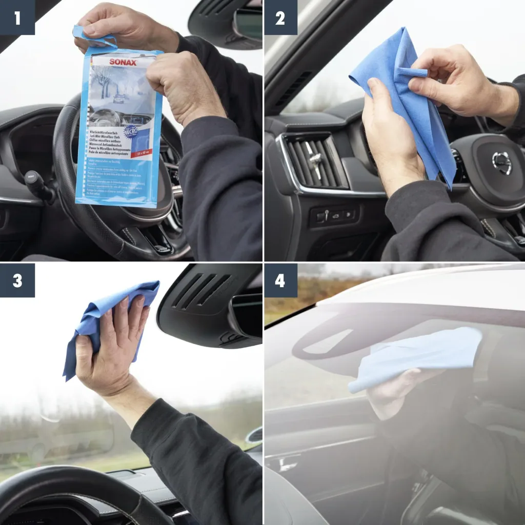 Transparent microfiber cloth