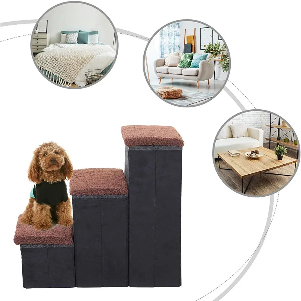 Pet stairs with 3 steps