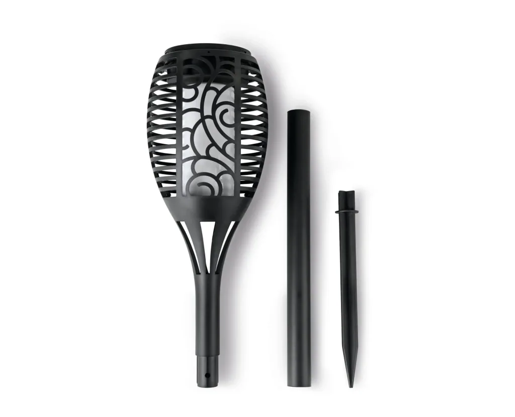 LED torch with flame effect