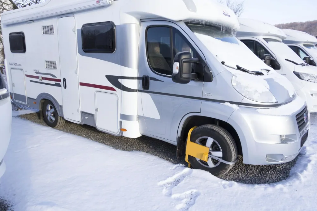 Parking clamp "Profi", theft protection