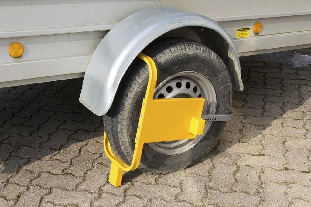Parking clamp "Profi", theft protection