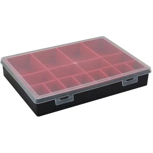 TAYG sorting box - 330 x 247 x 54 mm - with 16 removable compartments