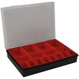 TAYG sorting box - 330 x 247 x 54 mm - with 16 removable compartments