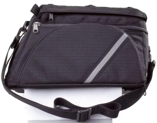 Bicycle pannier bag - multifunctional, black