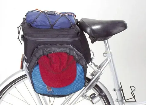 Bicycle pannier bag - multifunctional, black