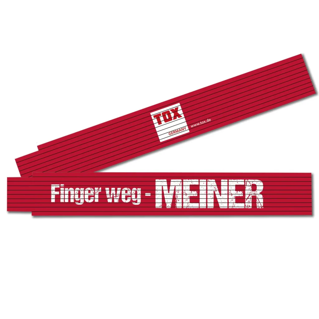 Meter stick 2 m "Hands off - MINE"