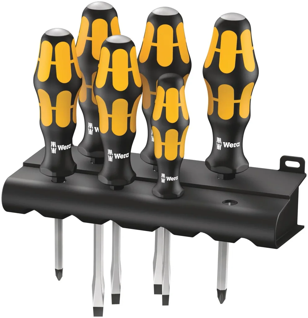 Screwdriver set 6-piece, SL + PH