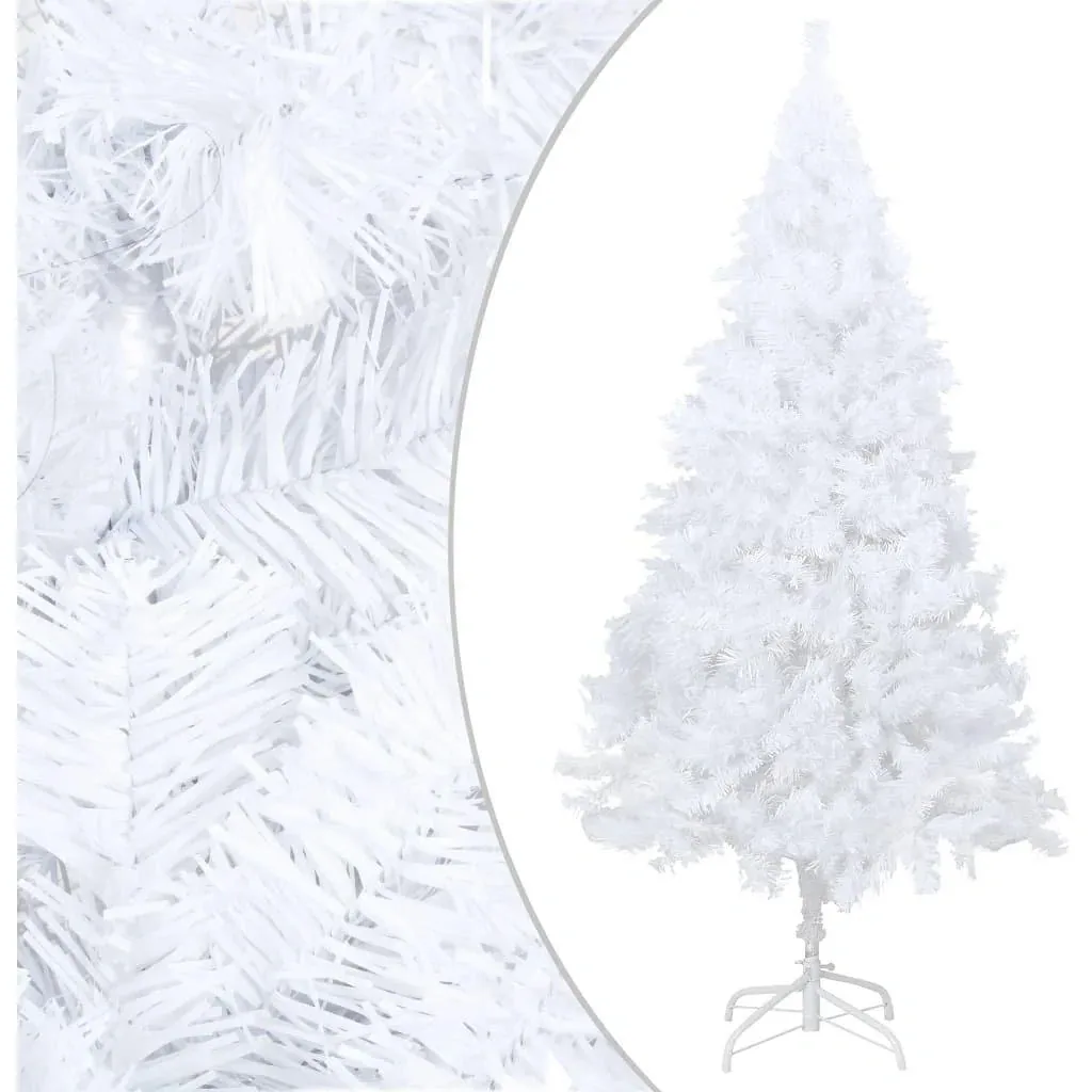 Christmas tree with thick branches 240 cm PVC white