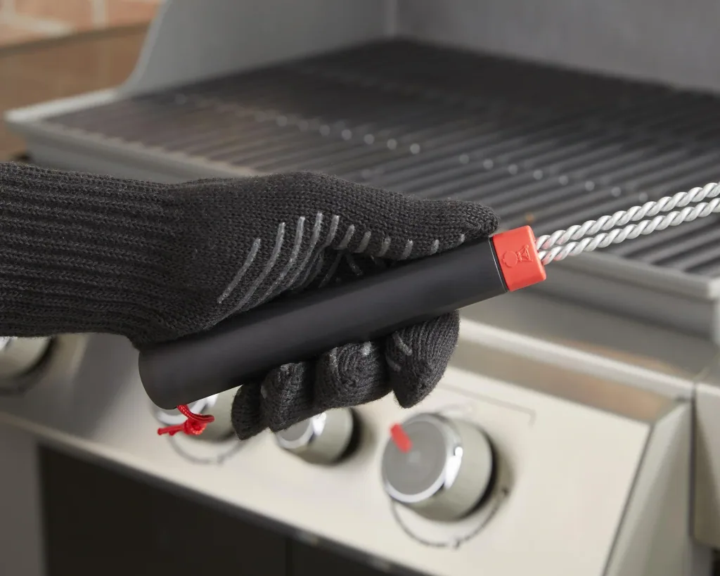 Three-sided grill brush, 46 cm