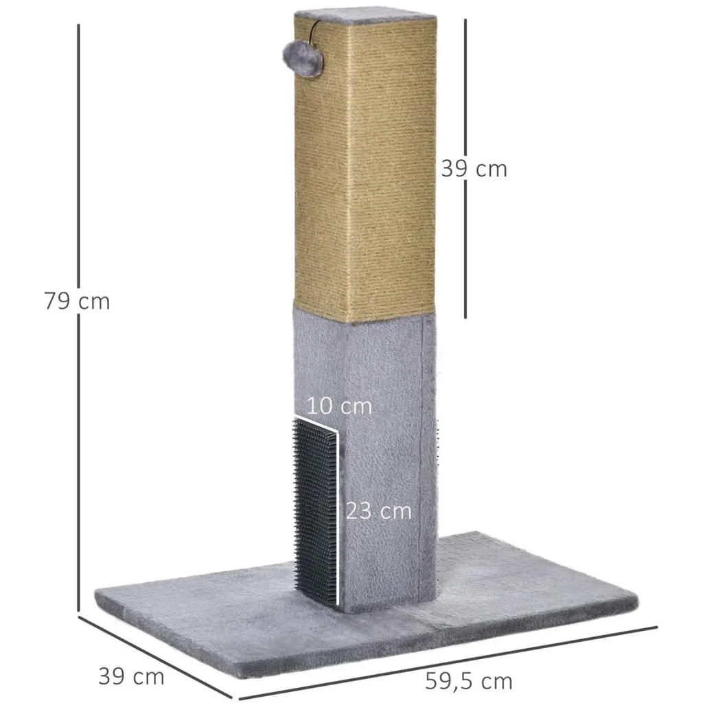 Scratching post for cats Scratching post 79H cm Cat tree with jute rope Cat scratching post Scratching post Play tree including toys