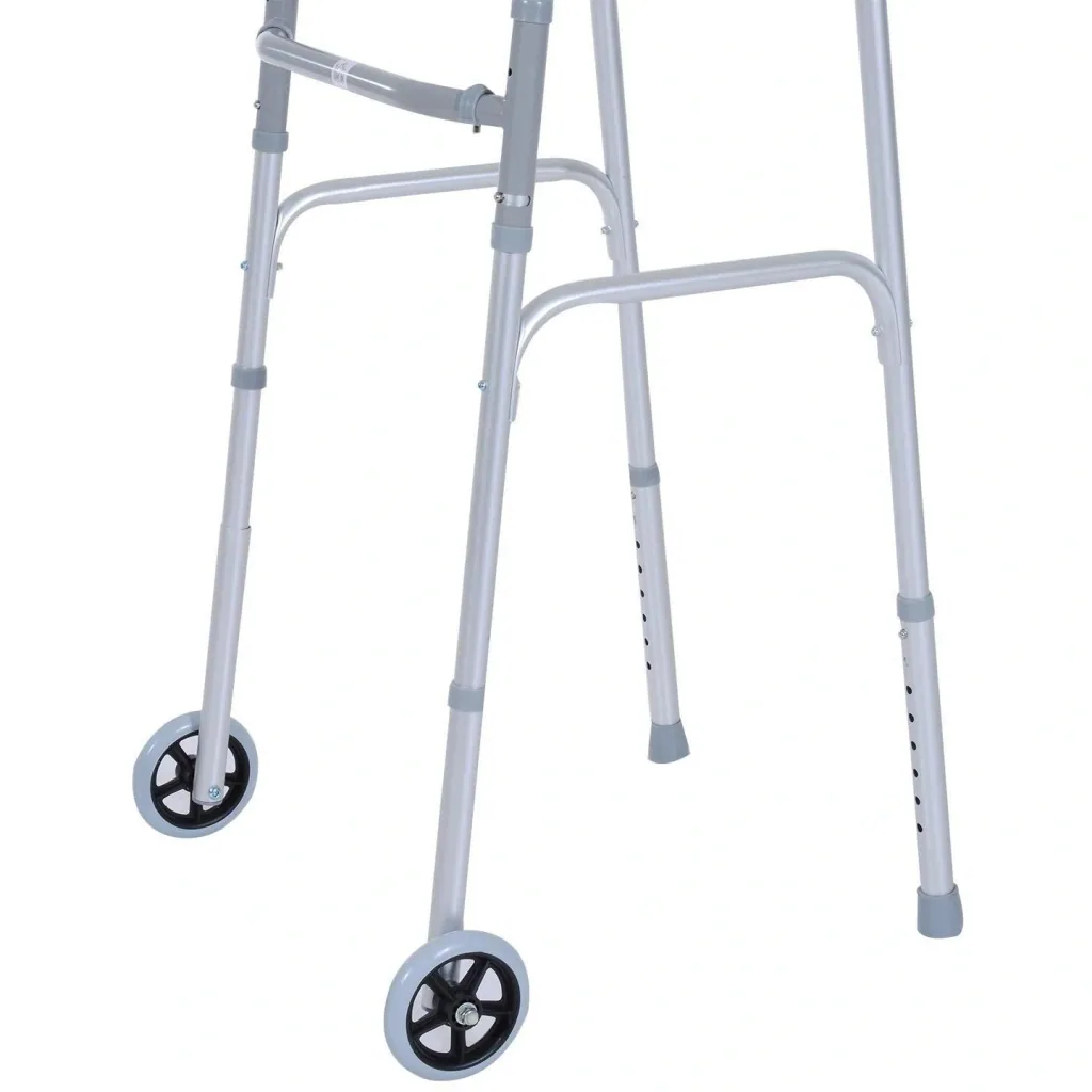 Walker walking frame walking frame aluminum walking aid with 2 wheels foldable