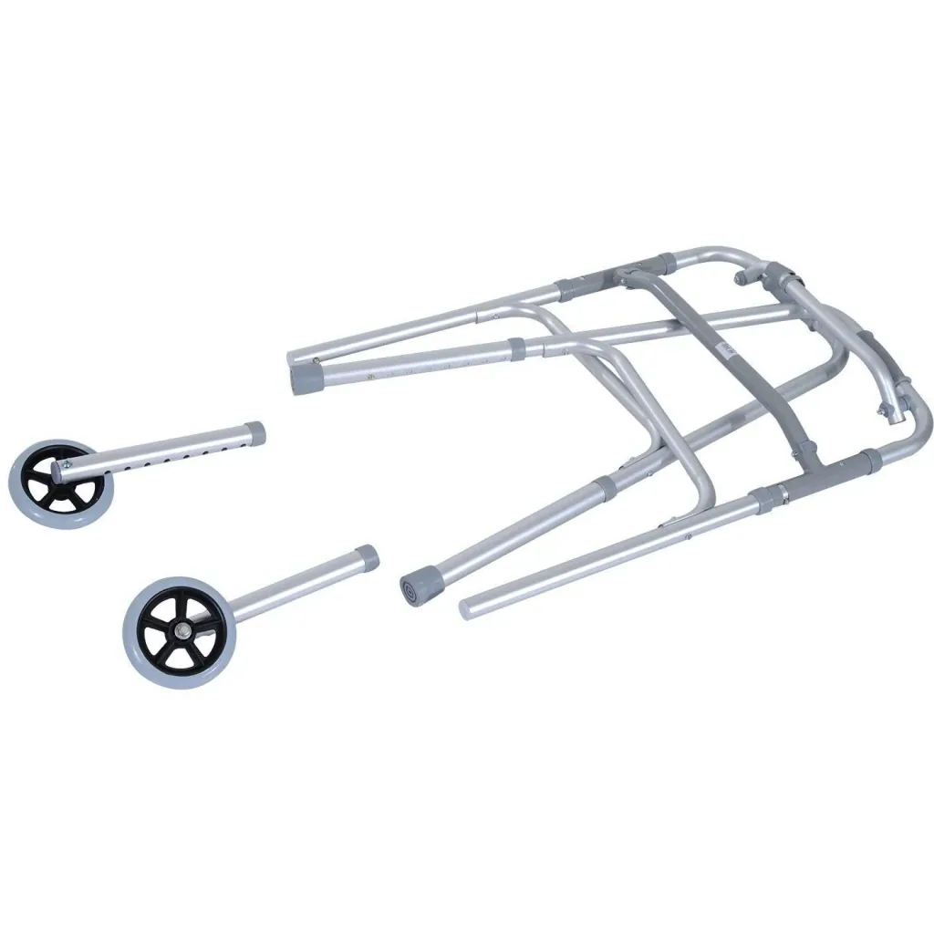 Walker walking frame walking frame aluminum walking aid with 2 wheels foldable