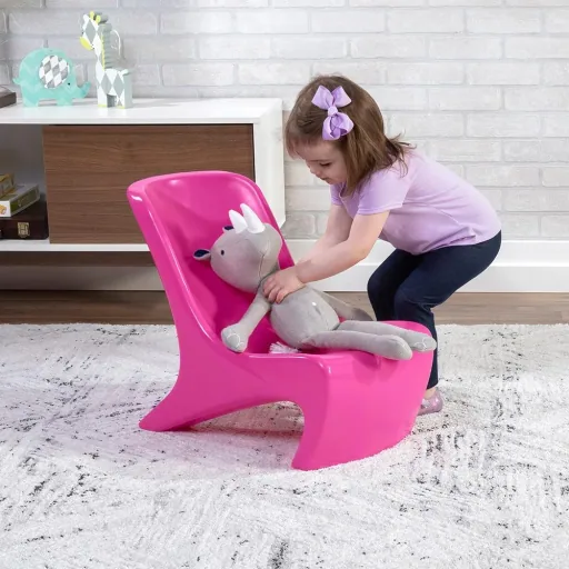 Junior Chic 2-piece set chair raspberry