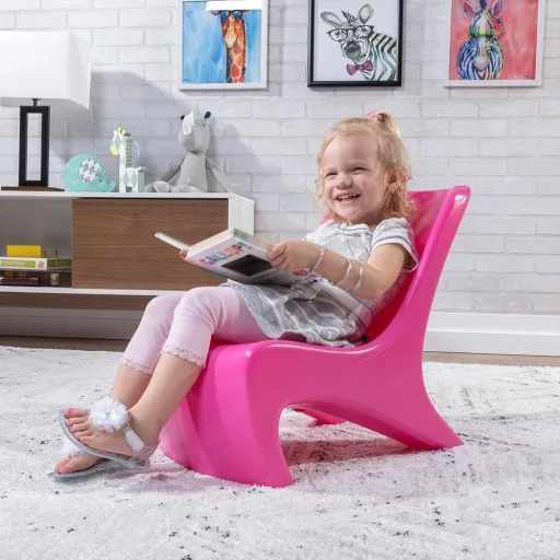 Junior Chic 2-piece set chair raspberry