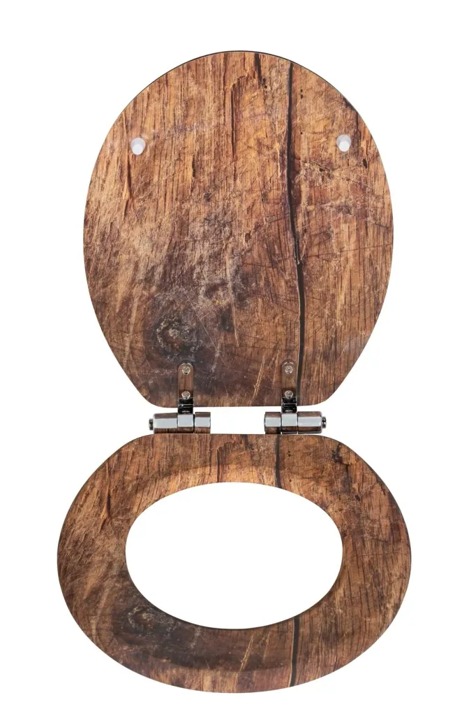 Rustic Brown toilet seat made from FSC® certified MDF