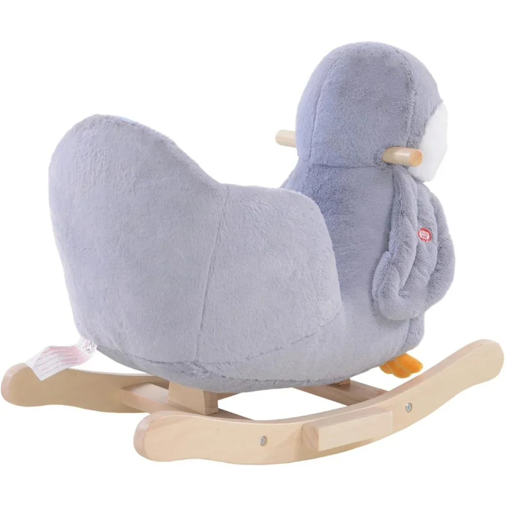 Rocking penguin grey/white