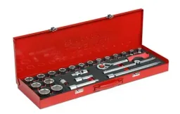 Socket wrench set 1/2 SW10-32 mm 24 pieces