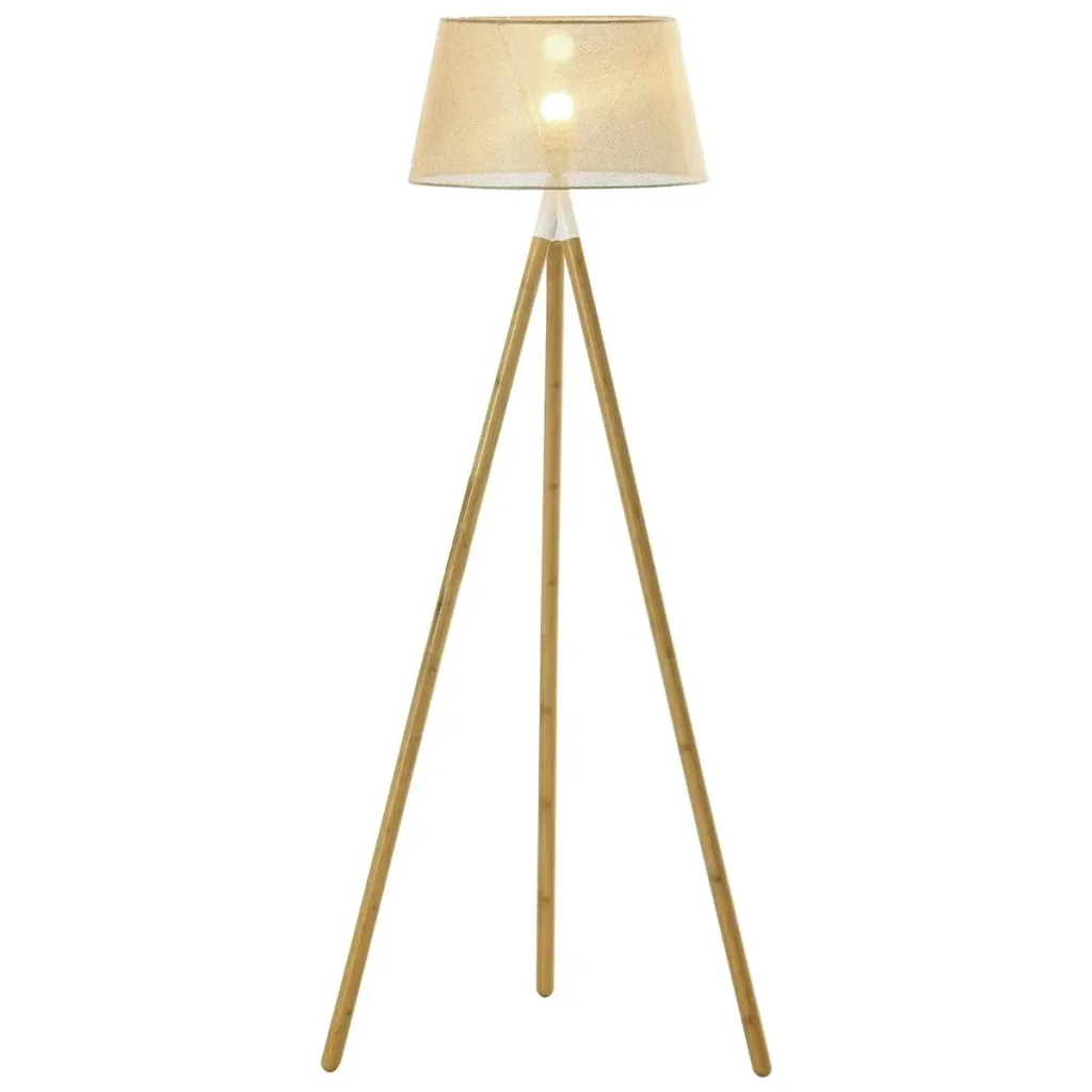 Floor lamp floor lamp with bamboo wooden tripod modern artistic for the living room bedroom PVC ABS 67