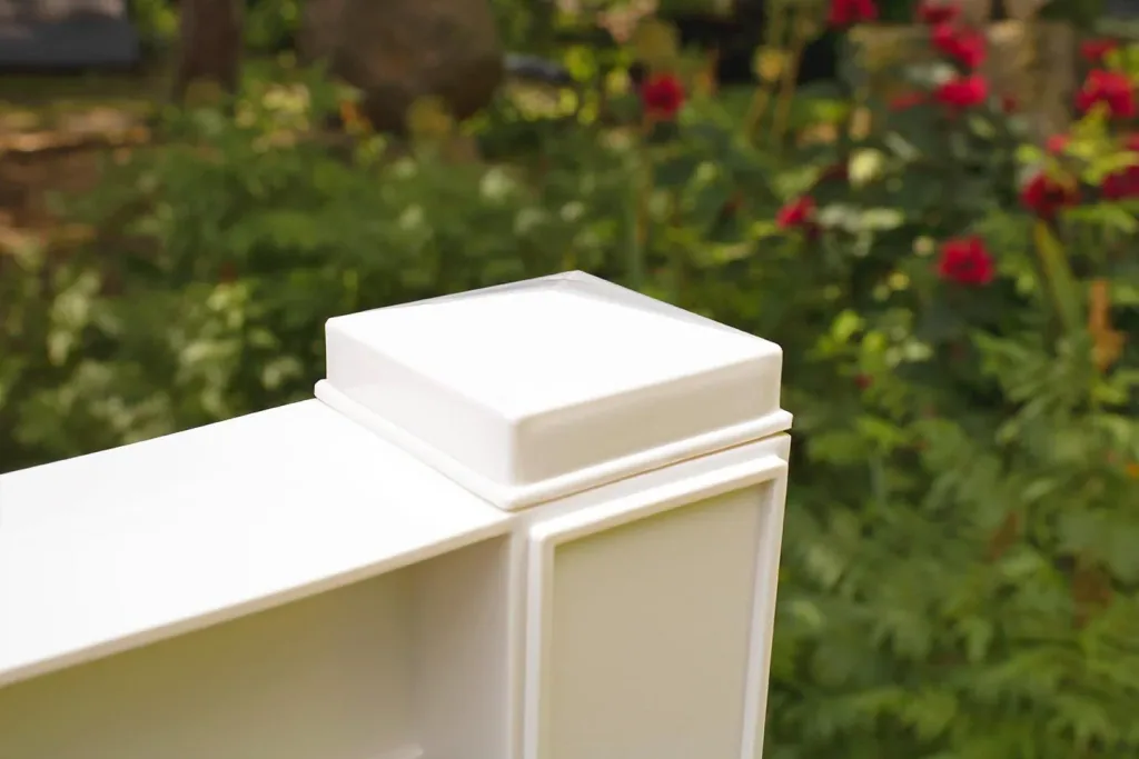 Plantenbak met traliewerk 100 cm, wit