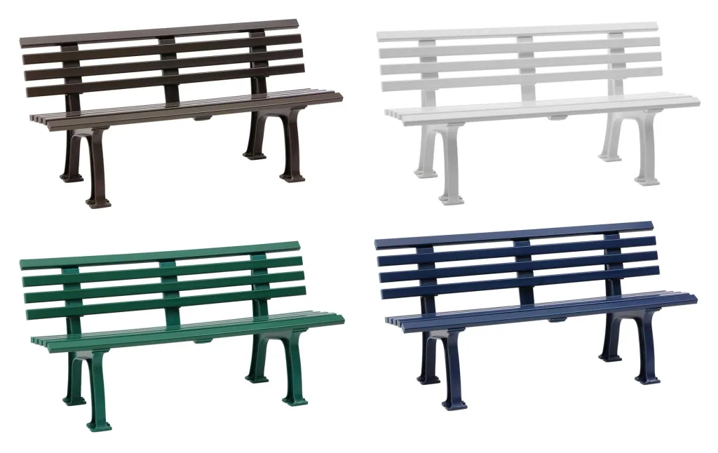 Garden bench Sylt blue