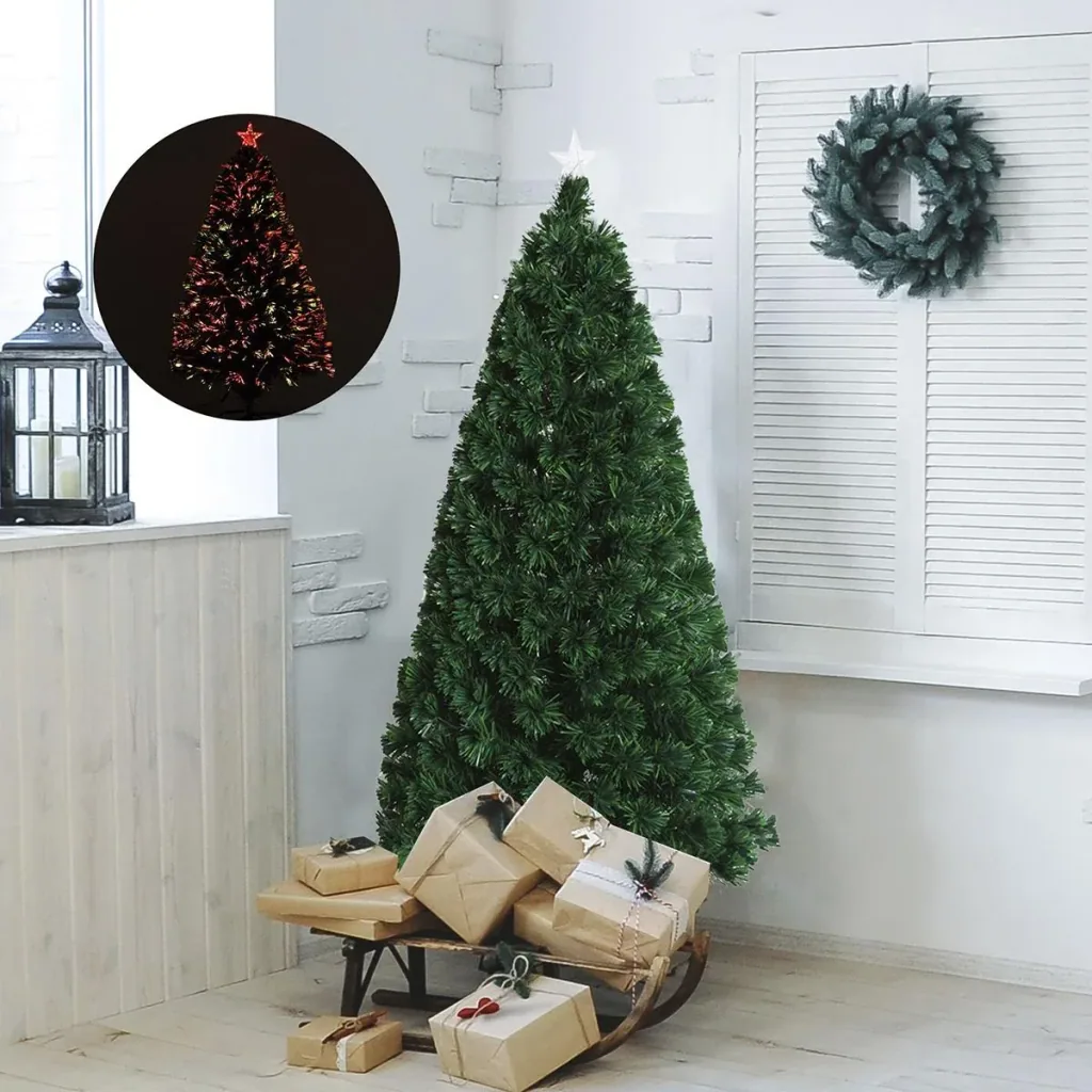 Christmas tree including metal stand green