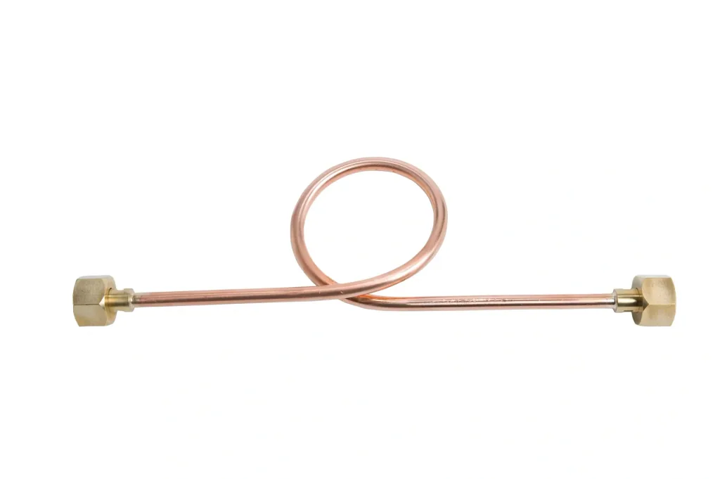 Oxygen transfer bend made of copper, 800 mm long