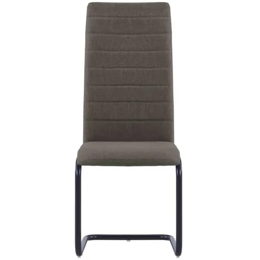 Dining room chairs 2 in taupe fabric