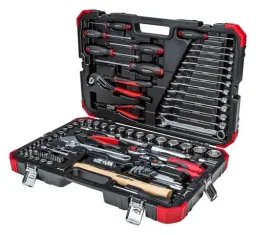 Socket wrench set 1/4+1/2 10-32 mm 100 pieces