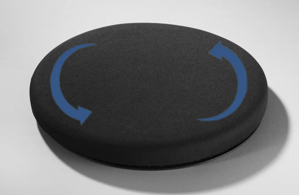 Rotating cushion with gel filling