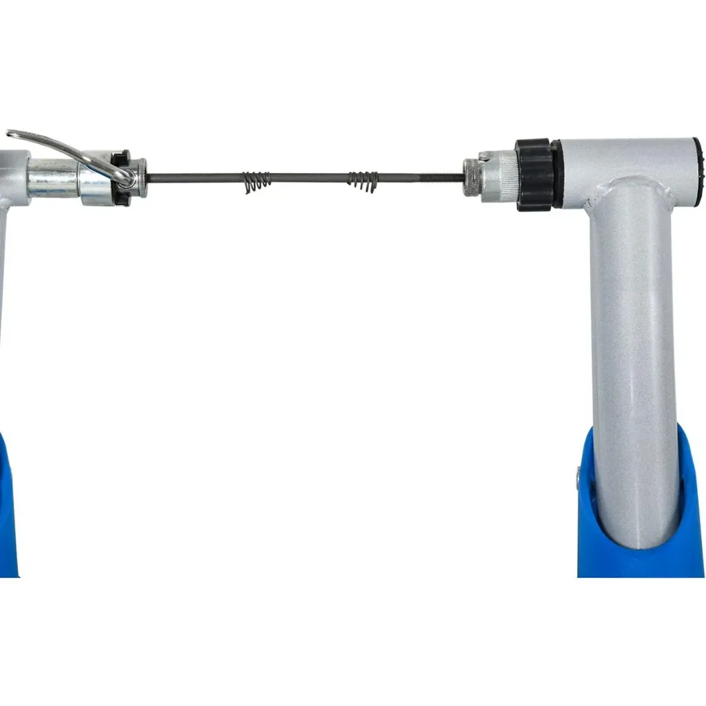 Bicycle trainer with magnetic brake blue/silver