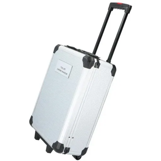 Hand tool set - 187 pieces - in aluminum rolling case - CRV