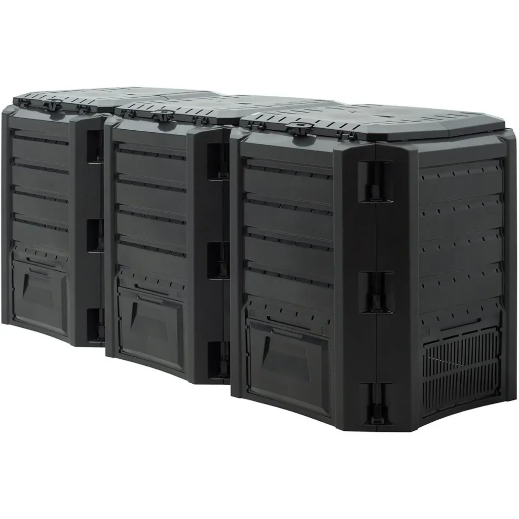 Schwarz 1200L composter 198x72x83cm