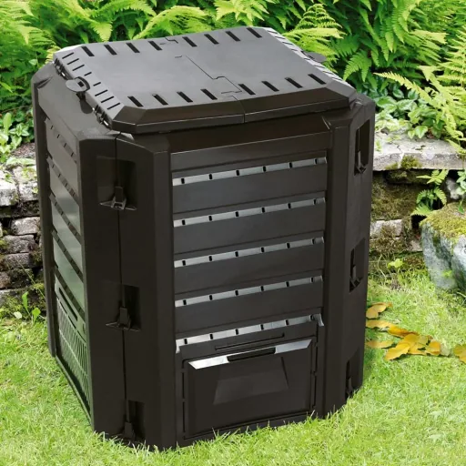 Schwarz 1200L composter 198x72x83cm