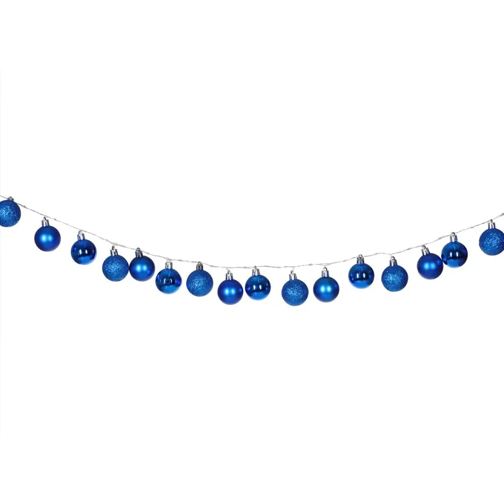 Christmas lights balls 40-LED - blue - 2m
