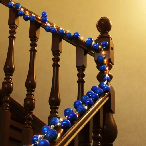 Christmas lights balls 40-LED - blue - 2m