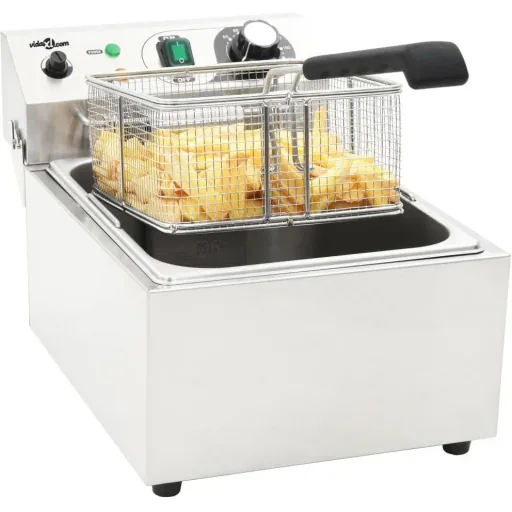 Electric deep fryer 2000 W 6 L stainless steel