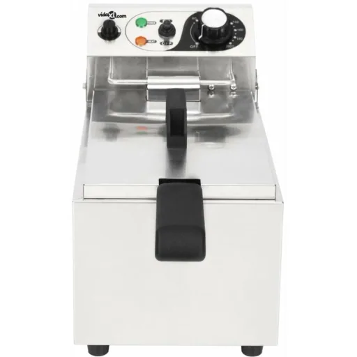 Electric deep fryer 2000 W 6 L stainless steel