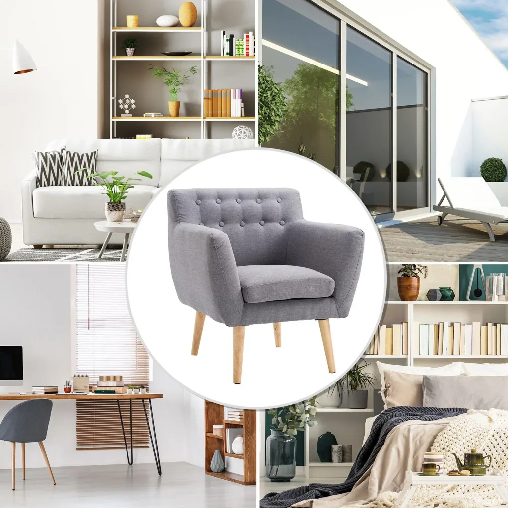upholstered armchair