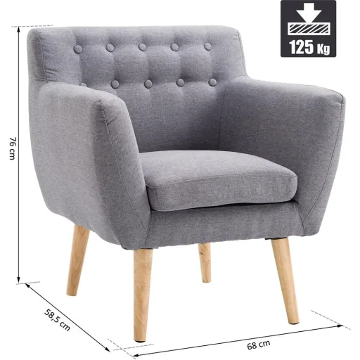 upholstered armchair