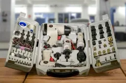 71-piece compressed air tool set
