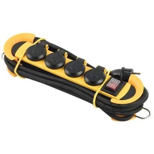 Socket - 4-pin - IP44 - Pin earthing - With cable guide