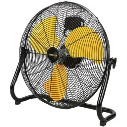 Floor fan - steel - Ø 51 cm - black/yellow