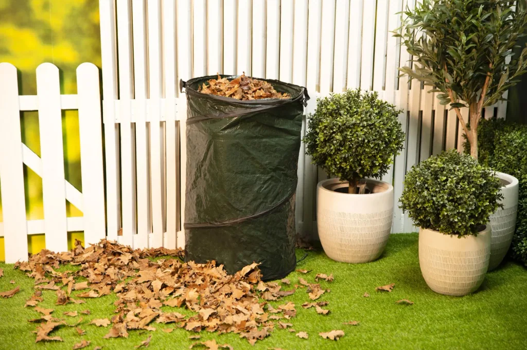 Pop-Up Garden Waste Bag, 120 Liters, Dark Green, 75 x 45 cm
