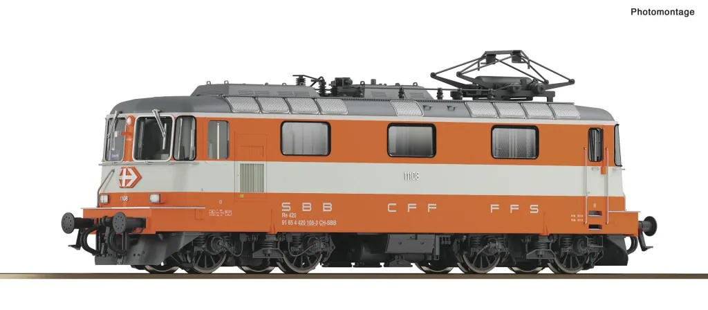 Electric locomotive Re 4/4 II 11108 Swiss Express of the Swiss Federal Railways, H0, AC