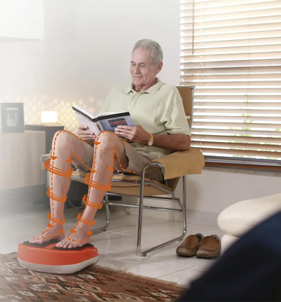 Voetmassageapparaat VibroLegs, oranje