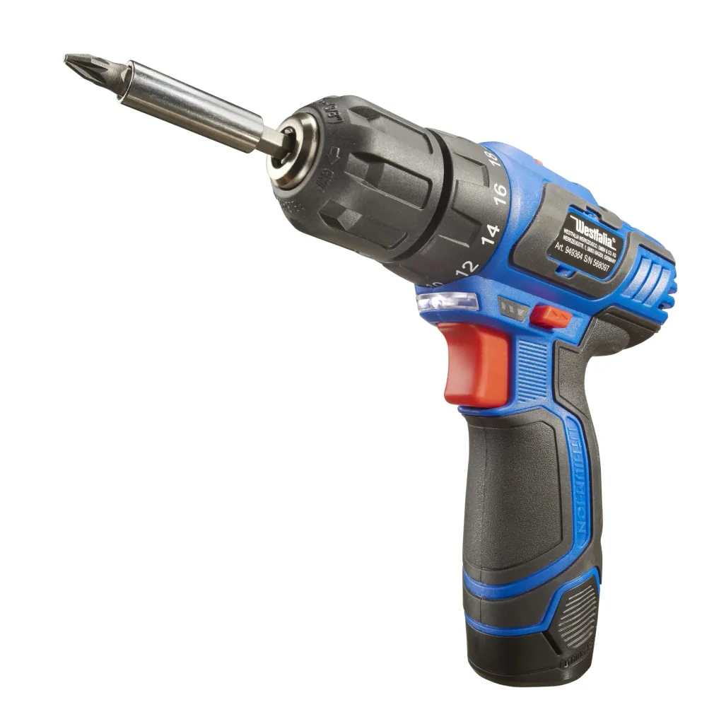Cordless drill/screwdriver set 12 Volt - 43 pieces
