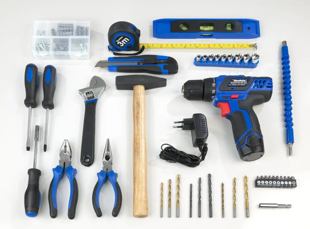 Cordless drill/screwdriver set 12 Volt - 43 pieces