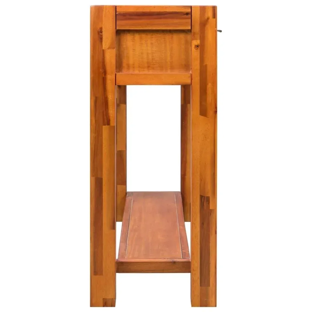 Wall table 86x30x75 cm solid acacia wood
